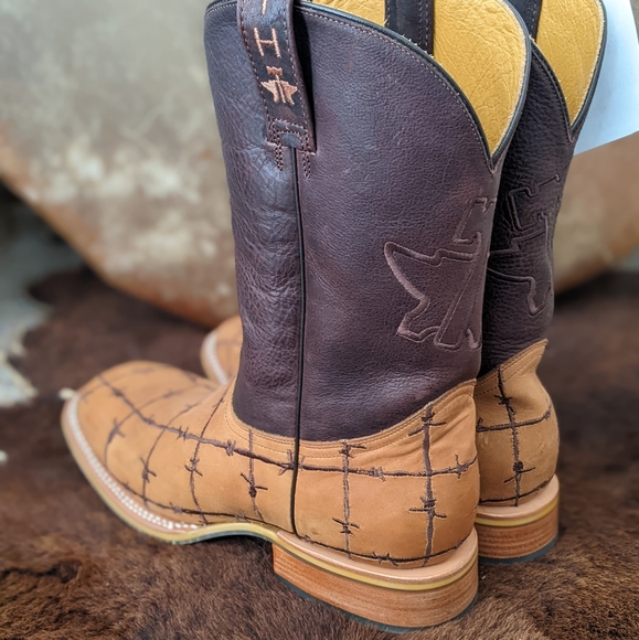 TIN HAUL "Bob Wire" mens Cowboy Western cattle rancher boots NEW with tags - Picture 14 of 16